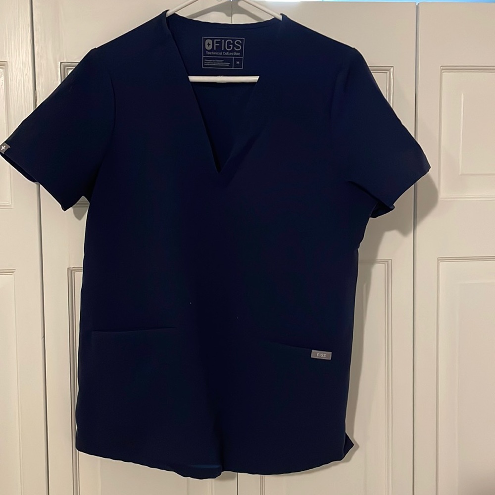 FIGS Casma Scrub Top Navy M